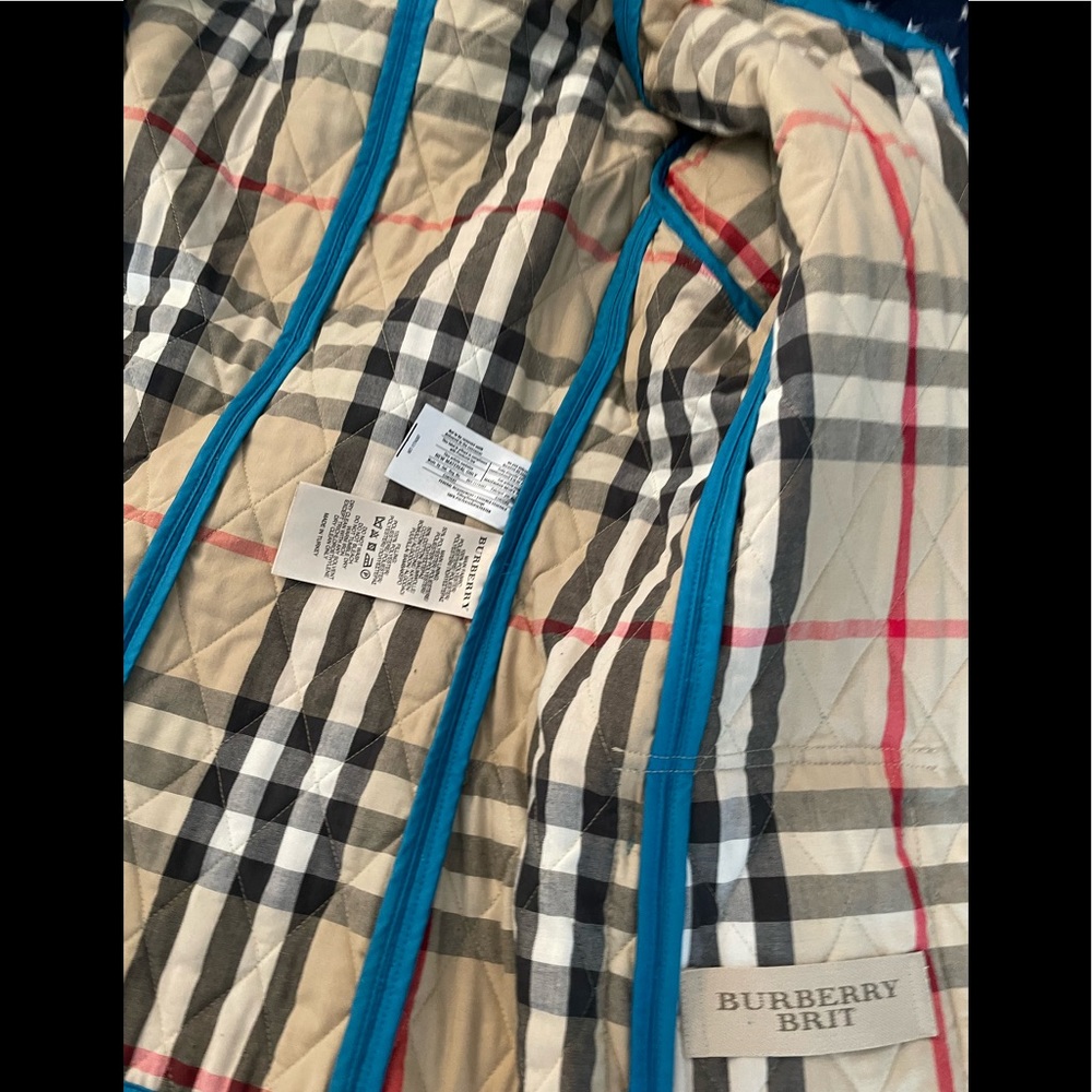 BURBERRY Brit Authentic quilted teal blue jacket. Excellent condition- - Picture 5 of 7